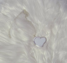 Load image into Gallery viewer, Custom Silver Bling Heart Necklace
